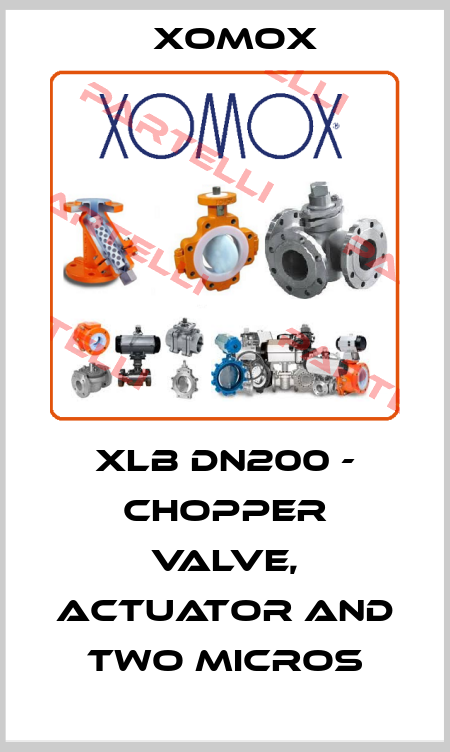 XLB DN200 - CHOPPER VALVE, ACTUATOR AND TWO MICROS Xomox