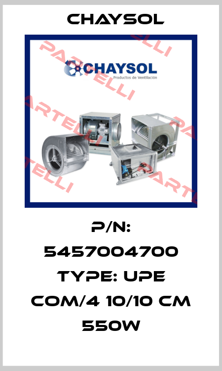 P/N: 5457004700 Type: UPE COM/4 10/10 CM 550W Chaysol
