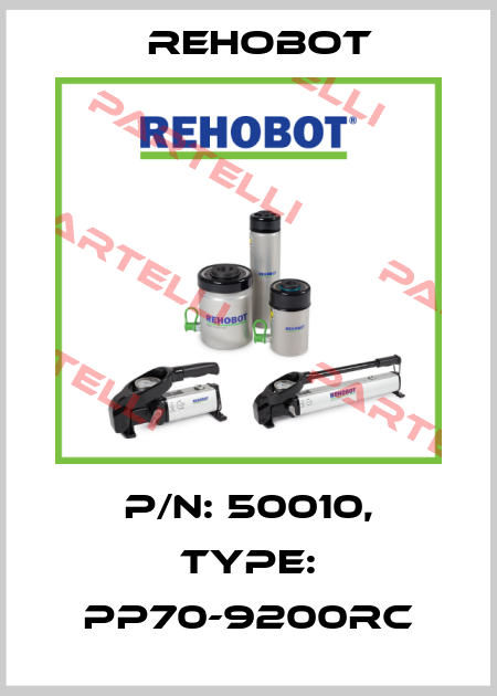 p/n: 50010, Type: PP70-9200RC Rehobot