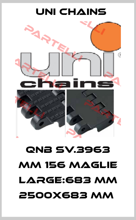 QNB SV.3963 MM 156 MAGLIE LARGE:683 MM 2500X683 MM  Uni Chains