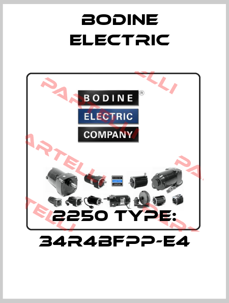 2250 Type: 34R4BFPP-E4 BODINE ELECTRIC