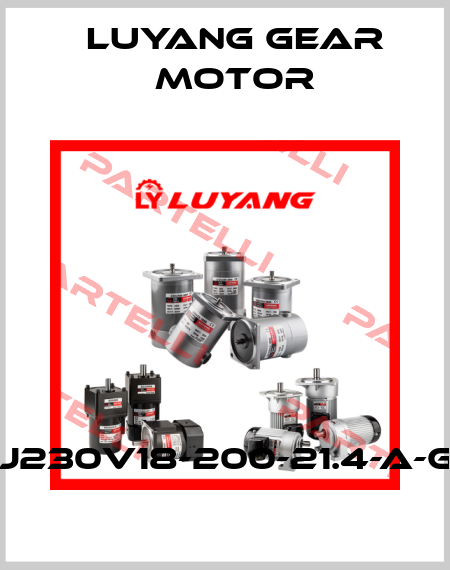 UJ230V18-200-21.4-A-G3 Luyang Gear Motor