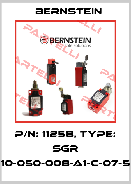 P/N: 11258, Type: SGR 10-050-008-A1-C-07-5 Bernstein