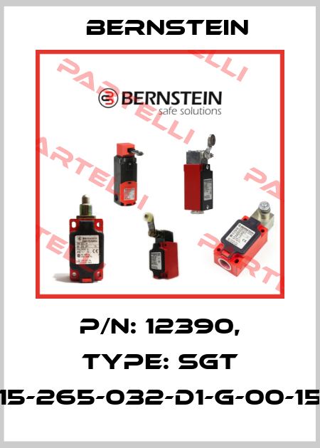 P/N: 12390, Type: SGT 15-265-032-D1-G-00-15 Bernstein