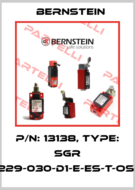 P/N: 13138, Type: SGR 15-229-030-D1-E-ES-T-OSE-5 Bernstein