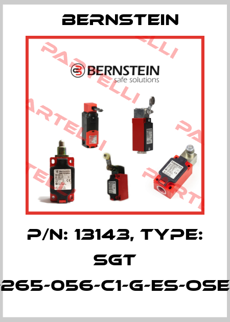 P/N: 13143, Type: SGT 15-265-056-C1-G-ES-OSE-15 Bernstein