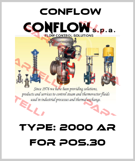 Type: 2000 AR for pos.30 CONFLOW