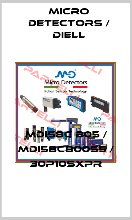MDI58C 205 / MDI58C800S5 / 30P10SXPR
 Micro Detectors / Diell