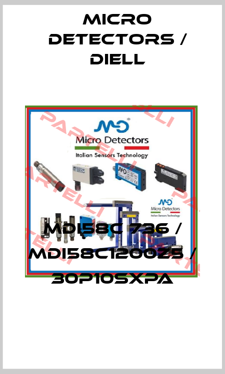 MDI58C 736 / MDI58C1200Z5 / 30P10SXPA
 Micro Detectors / Diell