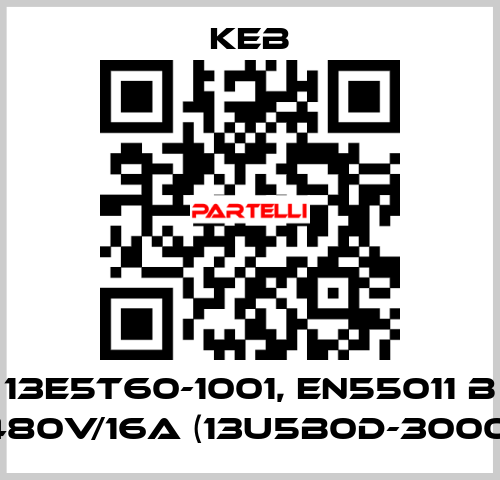 13E5T60-1001, EN55011 B 480V/16A (13U5B0D-3000) KEB