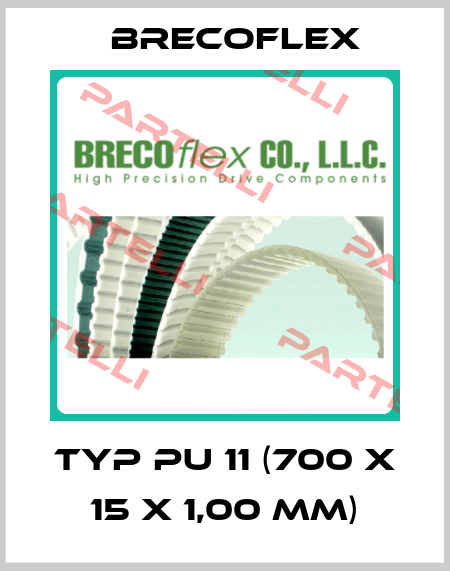 Typ PU 11 (700 x 15 x 1,00 mm) Brecoflex