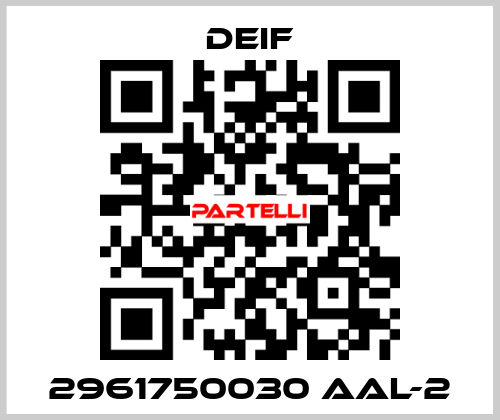 2961750030 AAL-2 Deif