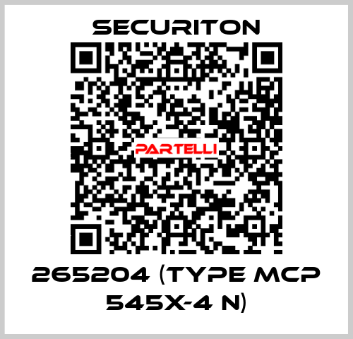265204 (Type MCP 545X-4 N) Securiton