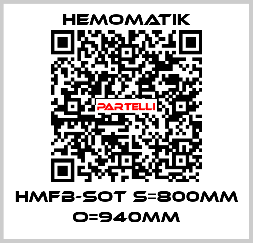 HMFB-SOT S=800mm O=940mm Hemomatik