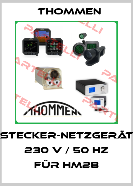 Stecker-Netzgerät 230 V / 50 Hz für HM28 Thommen