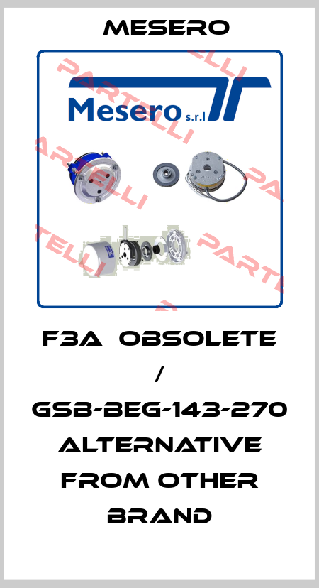 F3A  obsolete / GSB-BEG-143-270 alternative from other brand Mesero