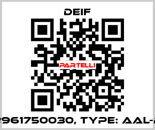 2961750030, Type: AAL-2 Deif