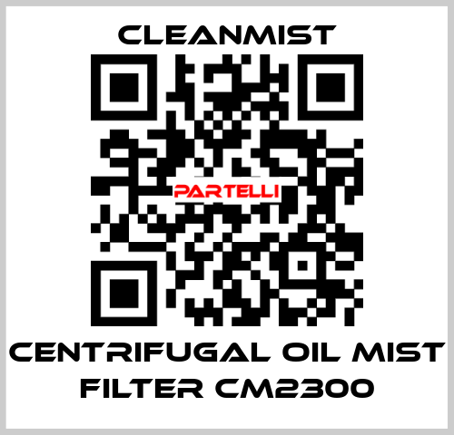 centrifugal oil mist filter CM2300 CleanMist