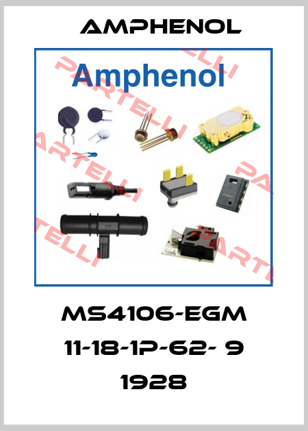 MS4106-EGM 11-18-1P-62- 9 1928 Amphenol