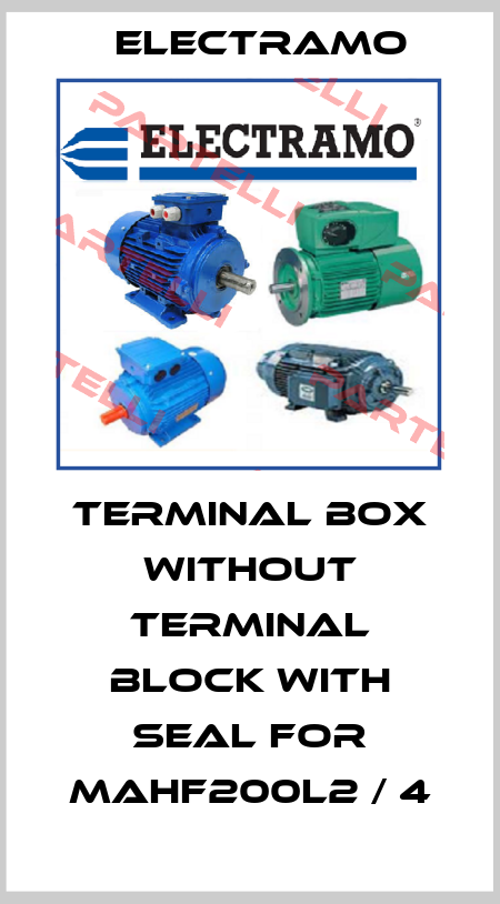 Terminal box without terminal block with seal for MAHF200L2 / 4 Electramo