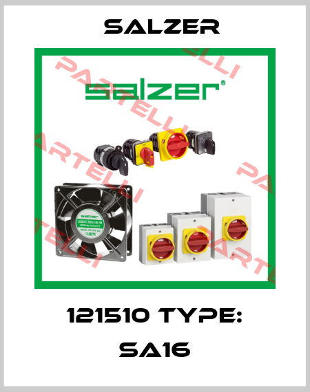 121510 Type: SA16 Salzer