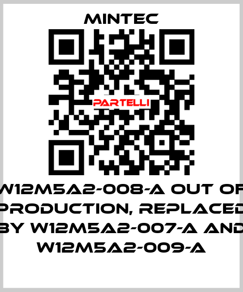 W12M5A2-008-A out of production, replaced by W12M5A2-007-A and W12M5A2-009-A MINTEC