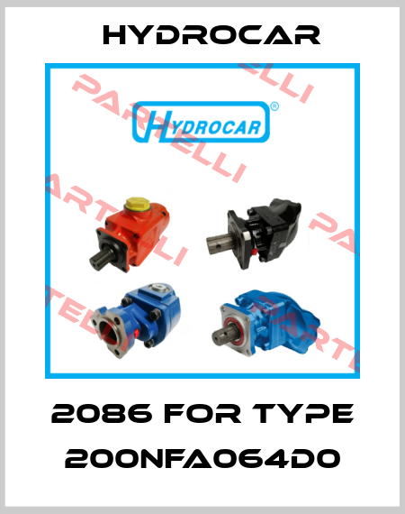 2086 for Type 200NFA064D0 Hydrocar