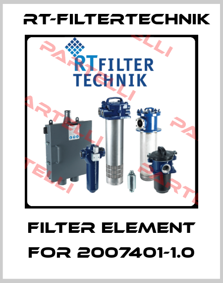 Filter element for 2007401-1.0 RT-Filtertechnik