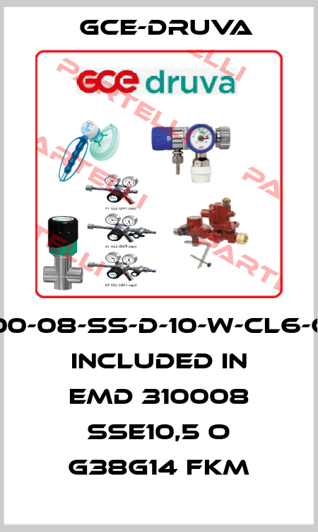 EMD3100-08-SS-D-10-W-CL6-CL6-N2, included in EMD 310008 SSE10,5 O G38G14 FKM Gce-Druva