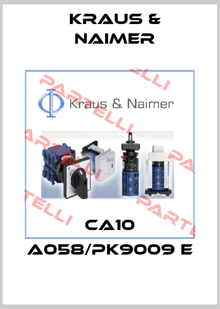 CA10 A058/PK9009 E Kraus & Naimer