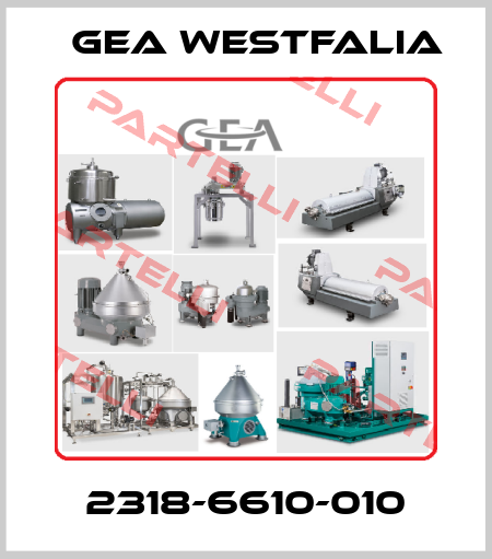2318-6610-010 Gea Westfalia