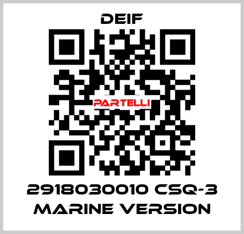 2918030010 CSQ-3 Marine version Deif