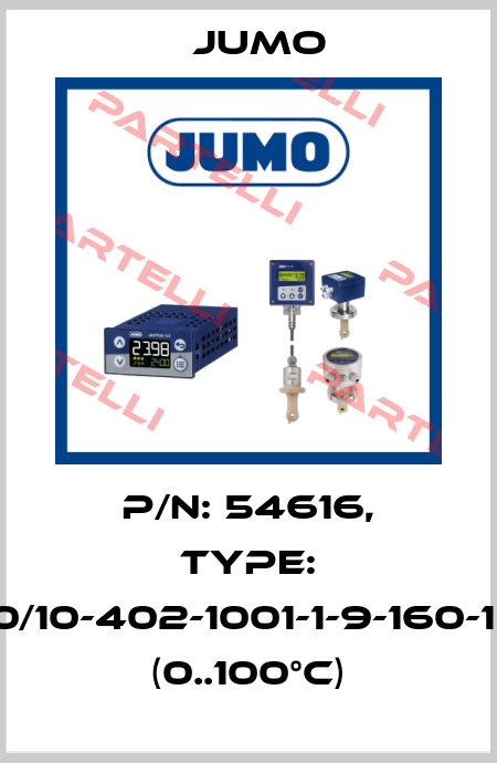 P/N: 54616, Type: 902020/10-402-1001-1-9-160-104/330 (0..100°C) Jumo