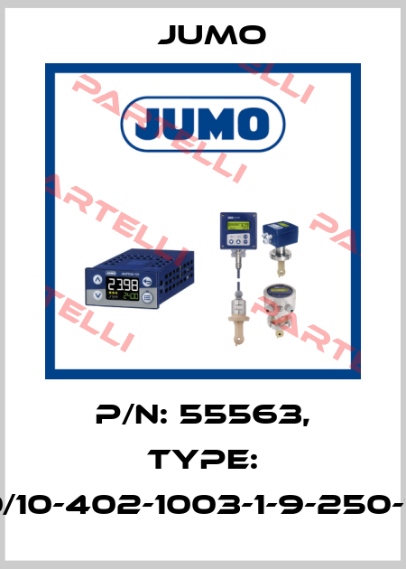 p/n: 55563, Type: 902020/10-402-1003-1-9-250-104/000 Jumo