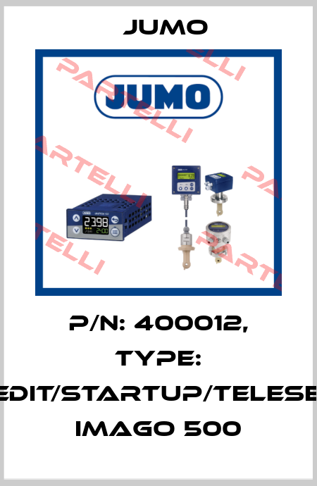 P/N: 400012, Type: Setup/ProgEdit/Startup/Teleser-Software IMAGO 500 Jumo