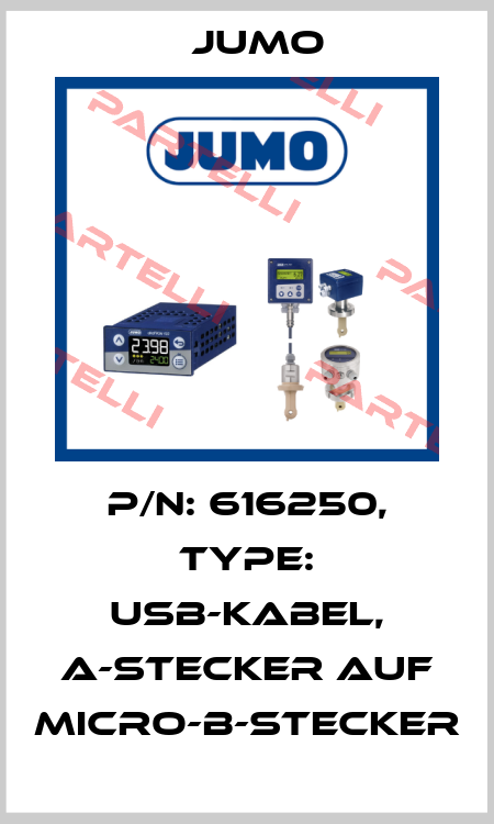 P/N: 616250, Type: USB-Kabel, A-Stecker auf Micro-B-Stecker Jumo