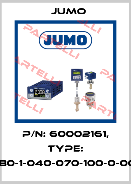 P/N: 60002161, Type: 604514/2280-1-040-070-100-0-00-350-4/711, Jumo