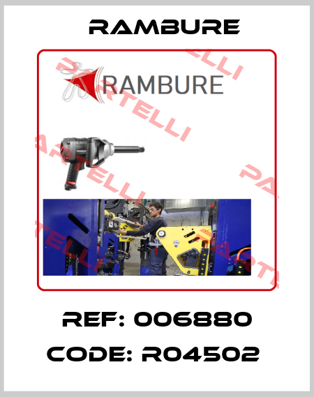 REF: 006880 CODE: R04502  Rambure