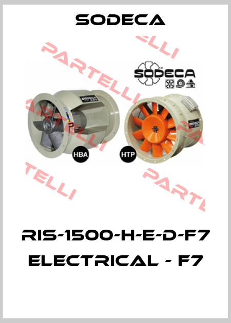 RIS-1500-H-E-D-F7  ELECTRICAL - F7  Sodeca
