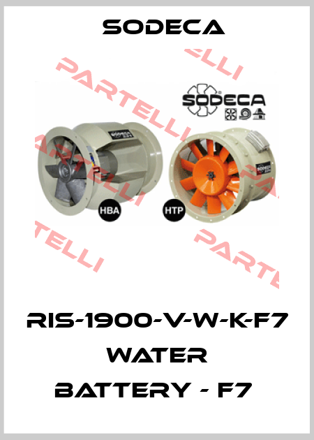 RIS-1900-V-W-K-F7  WATER BATTERY - F7  Sodeca