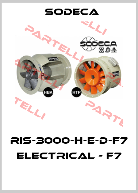 RIS-3000-H-E-D-F7  ELECTRICAL - F7  Sodeca
