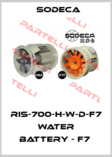 RIS-700-H-W-D-F7  WATER BATTERY - F7  Sodeca