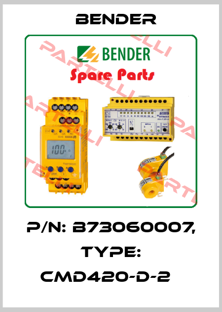 p/n: B73060007, Type: CMD420-D-2   Bender
