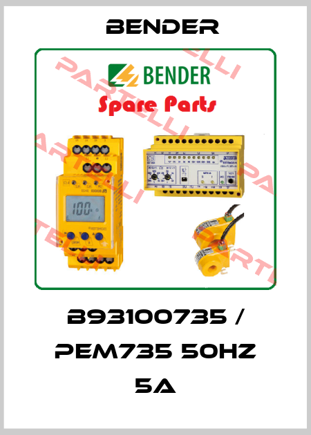 B93100735 / PEM735 50Hz 5A Bender