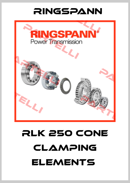 RLK 250 CONE CLAMPING ELEMENTS  Ringspann
