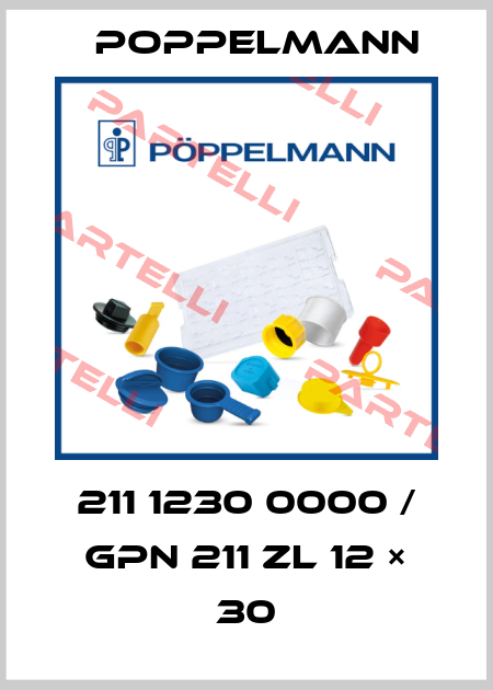211 1230 0000 / GPN 211 ZL 12 × 30 Poppelmann