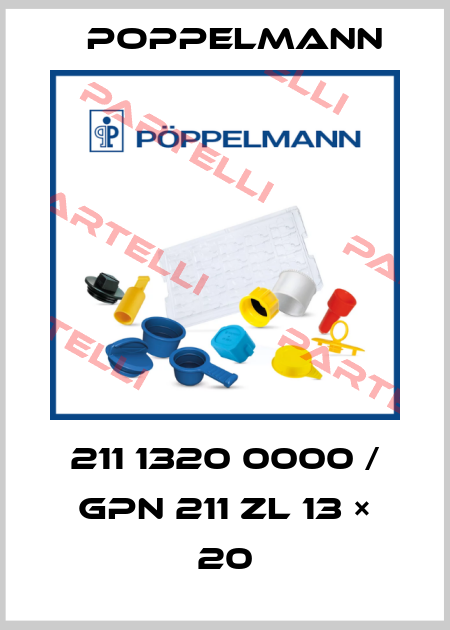 211 1320 0000 / GPN 211 ZL 13 × 20 Poppelmann