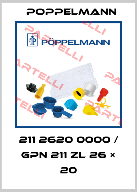 211 2620 0000 / GPN 211 ZL 26 × 20 Poppelmann