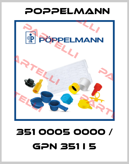 351 0005 0000 / GPN 351 I 5 Poppelmann