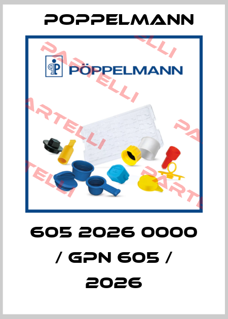 605 2026 0000 / GPN 605 / 2026 Poppelmann